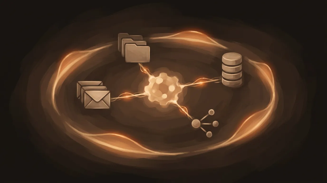 MCP architecture with AI client connected to multiple servers, highlighting the dynamic discovery attack surface