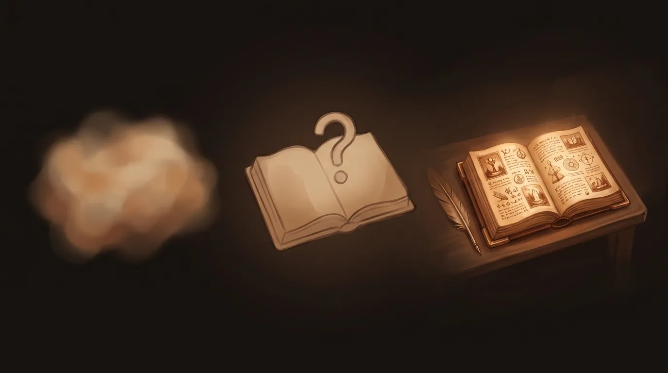 Same question at three prompt quality levels — from blurry generic to sharp, scoped, actionable output